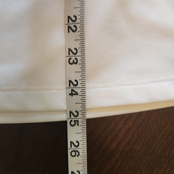 IZOD Golf White Sleeveless Top with Black and White Gingham Trim - Picture 12 of 12